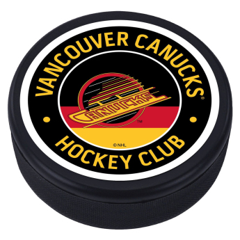 Vancouver Canucks puk Red Vintage Striped Textured