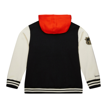 Anaheim Ducks pánska mikina s kapucňou Courtside Fleece Button Front Current Logo