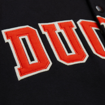 Anaheim Ducks pánska mikina s kapucňou Courtside Fleece Button Front Current Logo