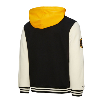 Pittsburgh Penguins pánska mikina s kapucňou Courtside Fleece Button Front Current Logo