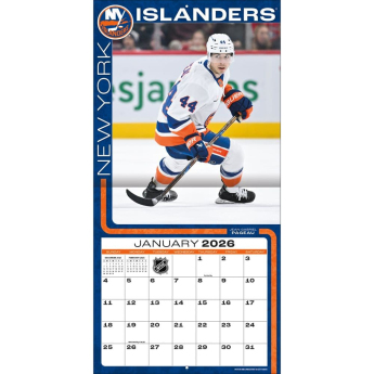 New York Islanders kalendár 2026 Wall