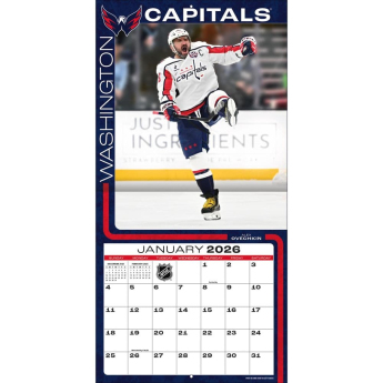 Washington Capitals kalendár 2026 Wall