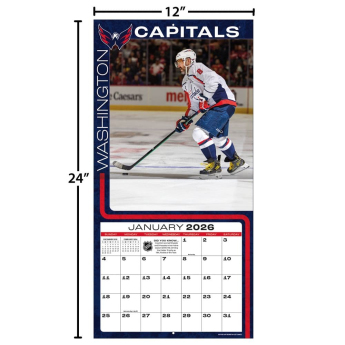 Washington Capitals kalendár #8 Alexander Ovechkin 2026 Wall