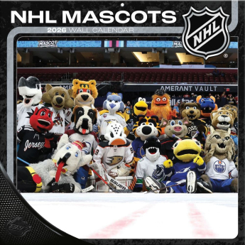 NHL produkty kalendár Mascots 2026 Wall