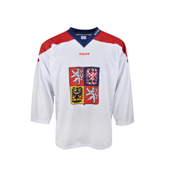 Hokejové reprezentácie hokejový dres Czech republic David Pastrňák 2025/2026 CCM Fandres replica white