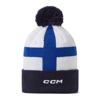 Hokejové reprezentácie zimná čiapka Finland Pom Flag