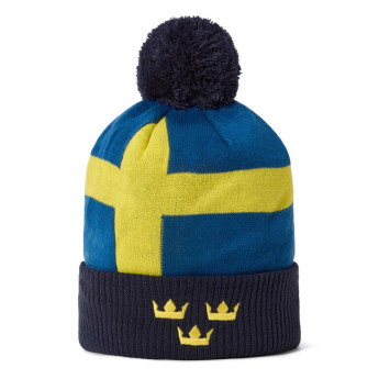 Hokejové reprezentácie zimná čiapka Sweden Pom Flag