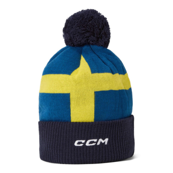 Hokejové reprezentácie zimná čiapka Sweden Pom Flag