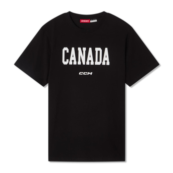 Hokejové reprezentácie pánske tričko Canada Flag black