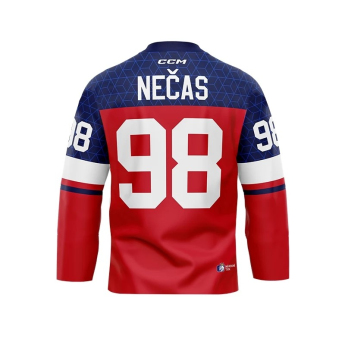 Hokejové reprezentácie hokejový dres Czech republic Olymp 2026 Martin Nečas red