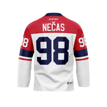 Hokejové reprezentácie hokejový dres Czech republic Olymp 2026 Martin Nečas white