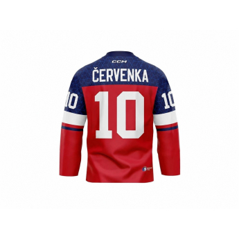 Hokejové reprezentácie hokejový dres Roman Červenka #10 CCM Fandres replica 2026 red