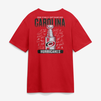Carolina Hurricanes pánske tričko NHL 2026 Stanley Cup Champions Signature Roster