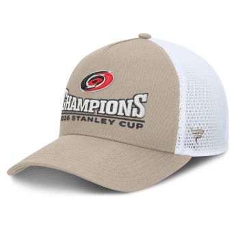 Carolina Hurricanes čiapka baseballová šiltovka NHL 2026 Stanley Cup Champions A-Frame Trucker Adjustable