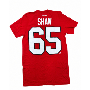 Chicago Blackhawks pánske tričko Andrew Shaw #65 NHL Stack Logo Name & Number