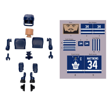 Toronto Maple Leafs figúrka Auston Matthews #34 NHL Construct