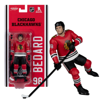 Chicago Blackhawks figúrka Connor Bedard #98 NHL McFarlane Articulated