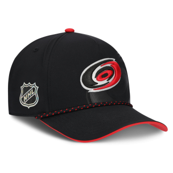 Carolina Hurricanes čiapka baseballová šiltovka NHL Fanatics Black On Stage Podium Draft A-Frame Adjustable