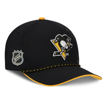 Pittsburgh Penguins čiapka baseballová šiltovka NHL Fanatics Black On Stage Podium Draft A-Frame Adjustable