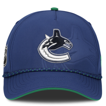 Vancouver Canucks čiapka baseballová šiltovka NHL Fanatics Blue On Stage Podium Draft A-Frame