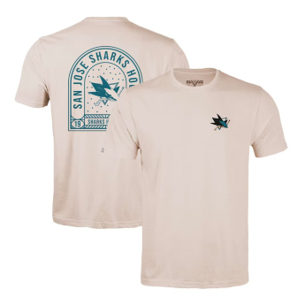 San Jose Sharks pánske tričko NHL Levelwear Richmond Stained Glass T-Shirt - Khaki