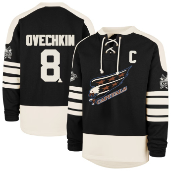 Washington Capitals pánska mikina NHL ´47 Black Player Name & Number Sweep Check