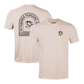 Pittsburgh Penguins pánske tričko NHL Levelwear Richmond Stained Glass T-Shirt - Khaki