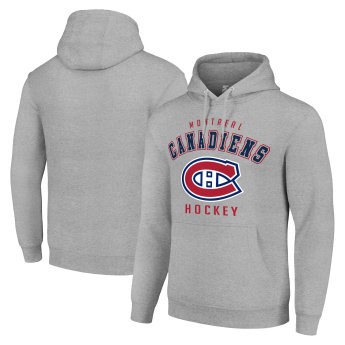 Montreal Canadiens pánska mikina NHL Heather Gray Logo Pullover Hoodie