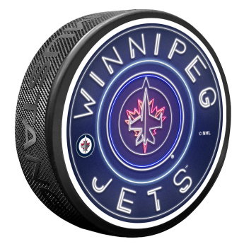 Winnipeg Jets puk NHL Neon