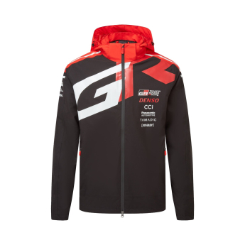 Toyota Gazoo Racing pánska bunda s kapucňou rain redblack WRT 2026