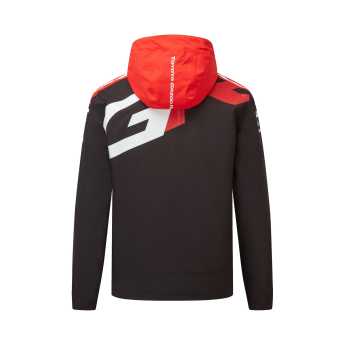 Toyota Gazoo Racing pánska bunda s kapucňou rain redblack WRT 2026