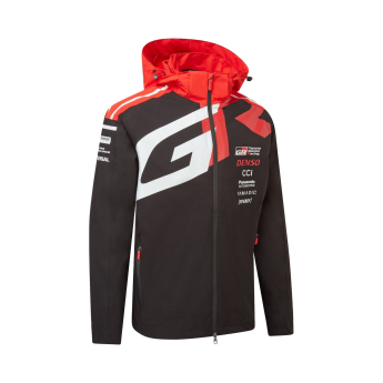 Toyota Gazoo Racing pánska bunda s kapucňou rain redblack WRT 2026