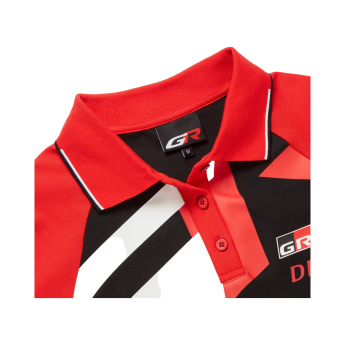 Toyota Gazoo Racing dámske polo tričko redblack WRT 2026
