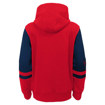 Washington Capitals detská mikina s kapucňou faceoff colorblocked fleece full-zip