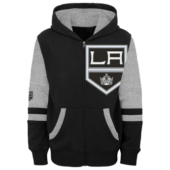 Los Angeles Kings detská mikina s kapucňou faceoff colorblocked fleece full-zip