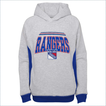 New York Rangers detská mikina s kapucňou power play raglan pullover
