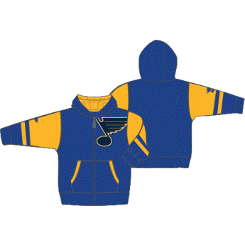 St. Louis Blues detská mikina s kapucňou Faceoff Colorblocked Fleece Full-Zip