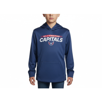 Washington Capitals detská mikina s kapucňou Authentic Pro Hood Po Hoodie