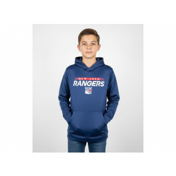 New York Rangers detská mikina s kapucňou Authentic Pro Hood Po Hoodie
