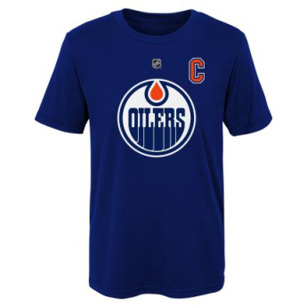 Edmonton Oilers detské tričko Connor McDavid Captains Name and Number navy