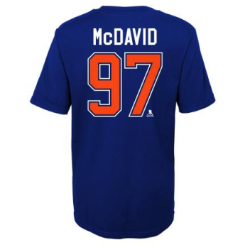 Edmonton Oilers detské tričko Connor McDavid Captains Name and Number navy