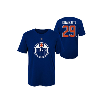 Edmonton Oilers detské tričko Leon Draisaitl #29 Flat Captains N&N Ctn Tee