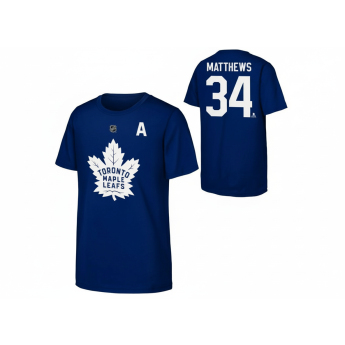 Toronto Maple Leafs detské tričko Auston Matthews Flat Captains N&N Ctn Tee
