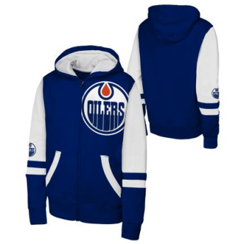 Edmonton Oilers detská mikina s kapucňou Face Off Fz Flc Hd