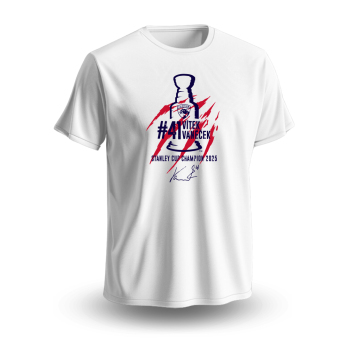 Florida Panthers detské tričko Vítek Vaněček #41 Stanley Cup Champion 2025 White