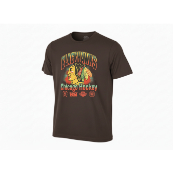 Chicago Blackhawks pánske tričko Sigma 47 Foundation brown
