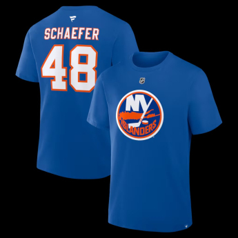 New York Islanders pánske tričko Fanatics Authentic Stack Name & Number T-Shirt - Royal