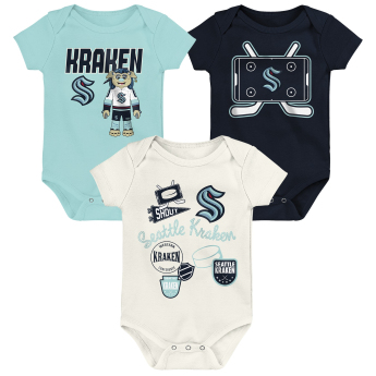 Seattle Kraken detské body Littlest Player 3Pk Creeper Se