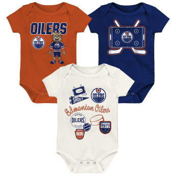 Edmonton Oilers detské body Littlest Player 3Pk Creeper Se