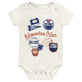 Edmonton Oilers detské body Littlest Player 3Pk Creeper Se